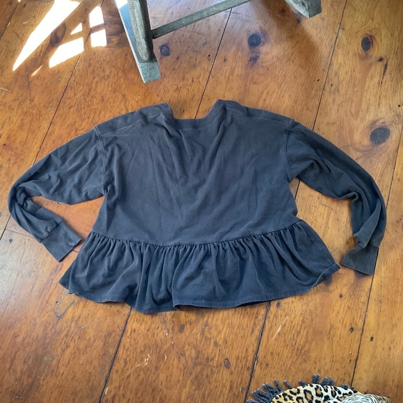 FREE PEOPLE Play Nice Layer Pullover Women's Size S White & Black - Picture 11 of 13